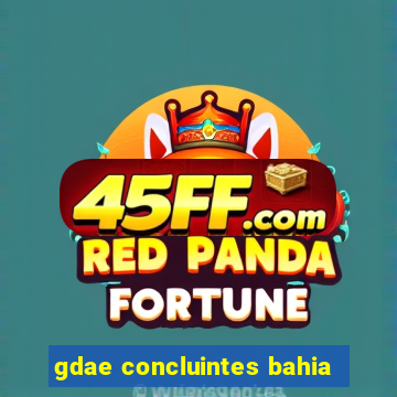 gdae concluintes bahia